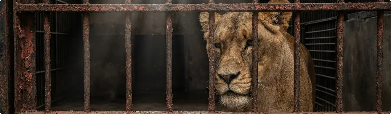 Depressed Circus Lions
